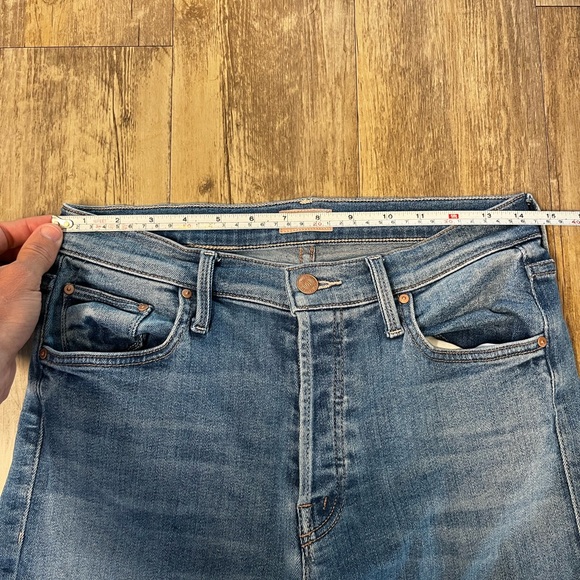 Mother The Tomcat Roller Fray A Groovy Kind Of Love Wash Jeans Size 29 Wide Leg - Picture 3 of 15